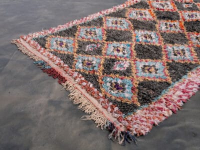 3x6 Moroccan Rug Boucherouite - Image 4