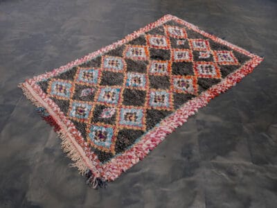 3x6 Moroccan Rug Boucherouite - Image 2