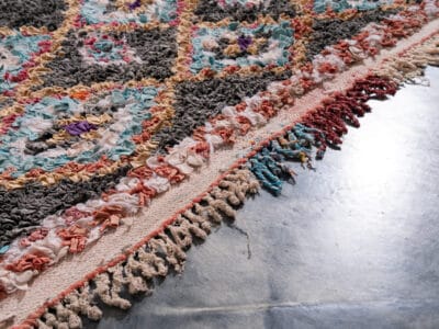 3x6 Moroccan Rug Boucherouite - Image 7