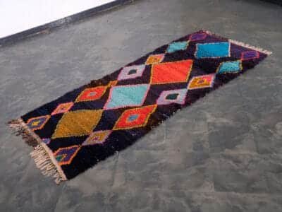 3X7.5 Black Berber Runner - Image 2