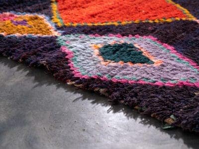 3X7.5 Black Berber Runner - Image 8