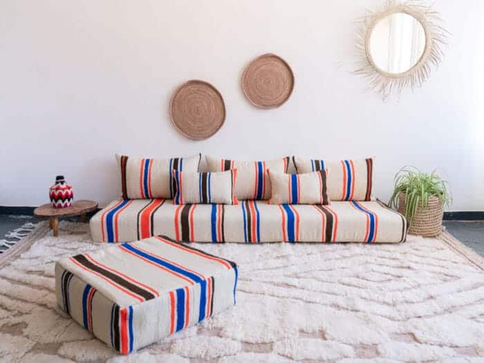 Vintage Stripes Floor Sofa