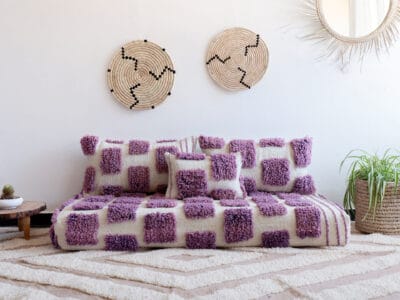 Purple Beni Floor Couch