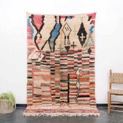 Abstract Moroccan Boujad Rug