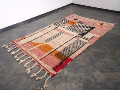 5x8 Pink Berber Boujad Rug - Image 2