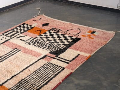 5x8 Pink Berber Boujad Rug - Image 3