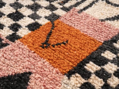 5x8 Pink Berber Boujad Rug - Image 9