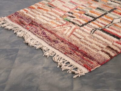 5x8 Abstract Moroccan Boujad Rug - Image 5