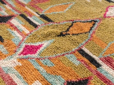 5x9 Abstract Berber Carpet - Image 8