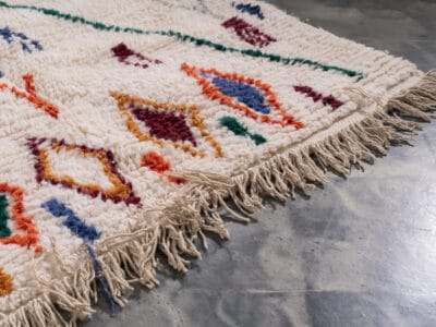 5x8 White Moroccan Rug Azilal - Image 6