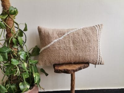 Moroccan Beige Cotton Cushion