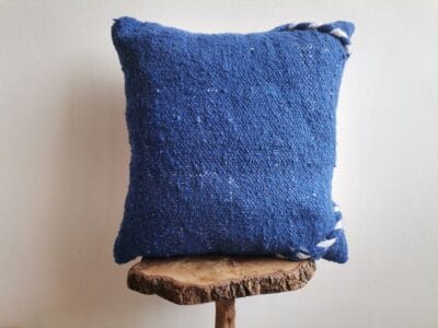 Berber Blue Cotton Pillow