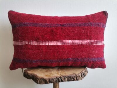 12x20 Moroccan Dark Red Pillow - Image 2