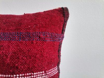 12x20 Moroccan Dark Red Pillow - Image 5