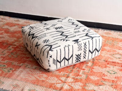 Morocco Floor Cushion White