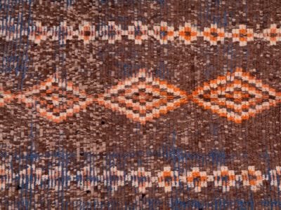 4x9 Moroccan Vintage Rug Orange - Image 8