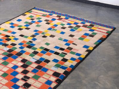 5x9 Multi Colored Berber Carpet - Image 2