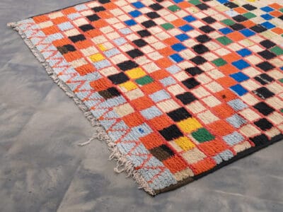 5x9 Multi Colored Berber Carpet - Image 3