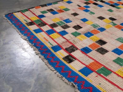 5x9 Multi Colored Berber Carpet - Image 5