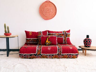 Arabic Floor Couch Red