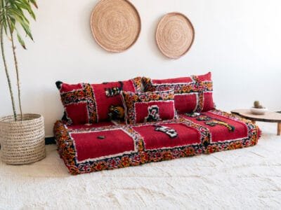 Morocco Red Sofa Couch