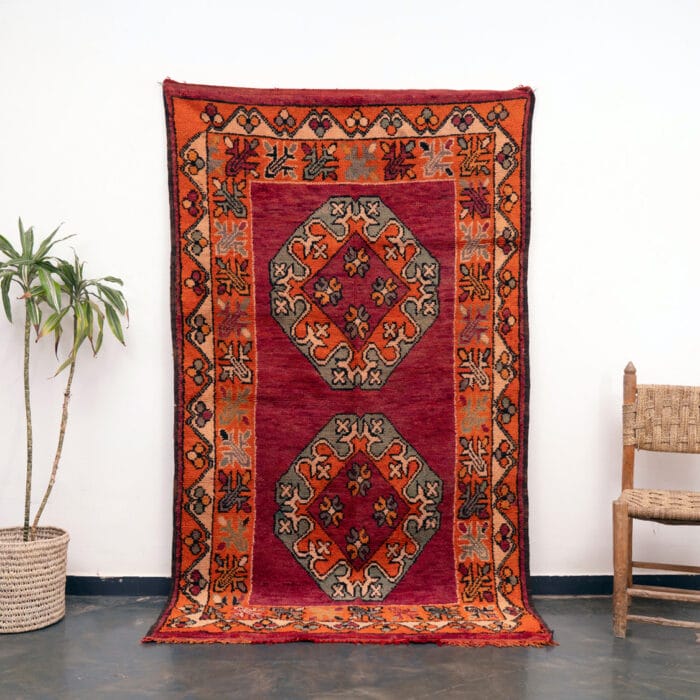 Morocco Vintage Rug Red