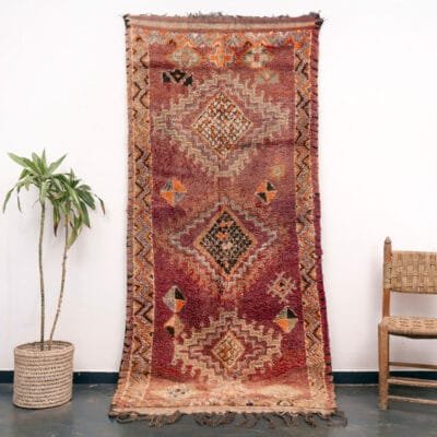 Moroccan Vintage Rug Mauve