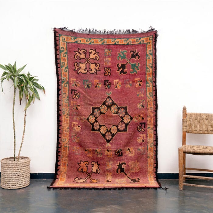 Moroccan Wool Rug Vintage