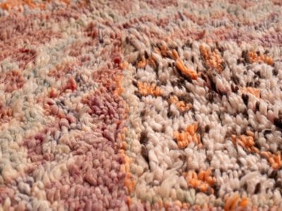 4x9 Moroccan Vintage Rug Mauve - Image 8