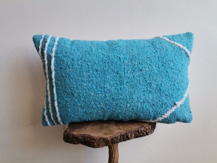 Light Blue Morocco Pillow