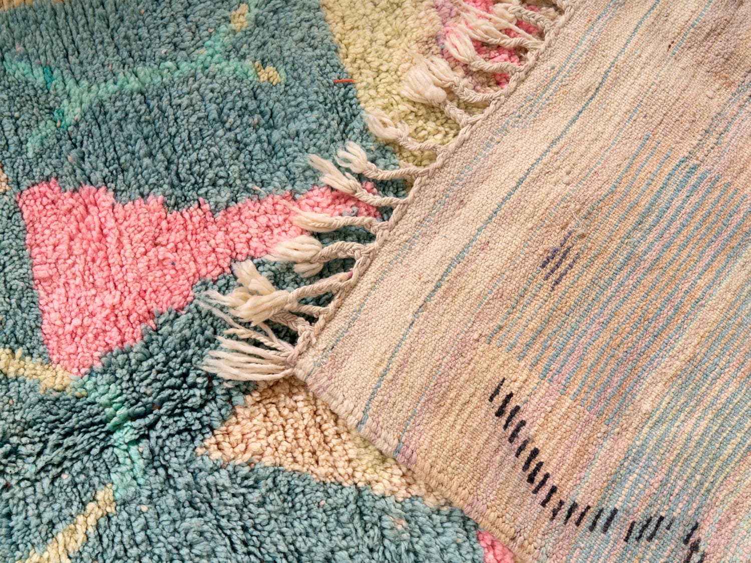 5x9 Berber Rug Blue - ASALA LIVING