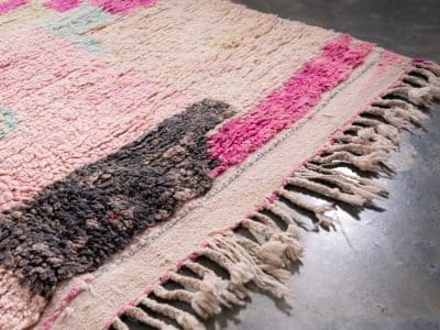 6x8 Moroccan Pink Modern Rug - Image 5