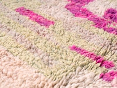 6x8 Moroccan Pink Modern Rug - Image 9