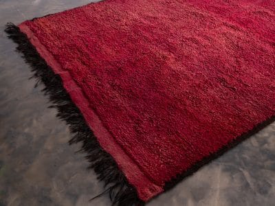 7x11 Large Vintage Rug Red - Image 3