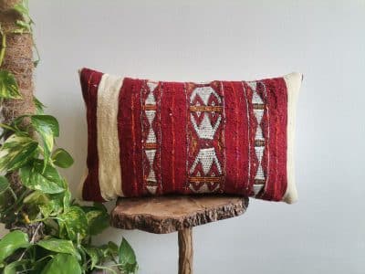 Moroccan Red Handmade Pillow