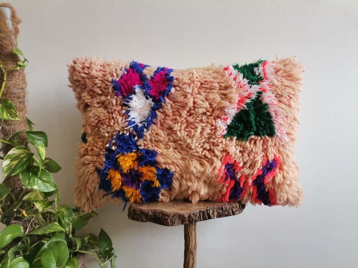 Moroccan Shaggy Pillow Case