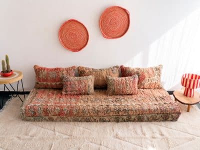 7 ft Moroccan Floor Sofa - Image 3