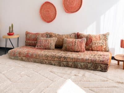 7 ft Moroccan Floor Sofa - Image 4