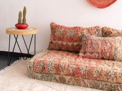 7 ft Moroccan Floor Sofa - Image 9