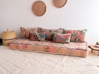 7 ft Moroccan Floor Sofa Seat - Image 2