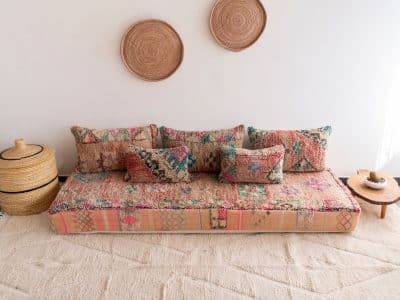 7 ft Moroccan Floor Sofa Seat - Image 5