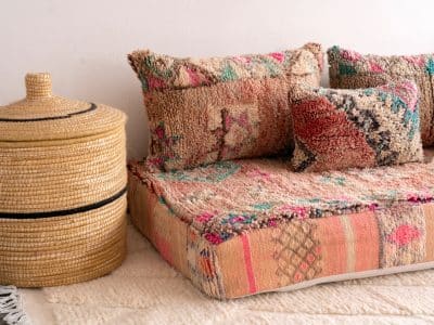 7 ft Moroccan Floor Sofa Seat - Image 10