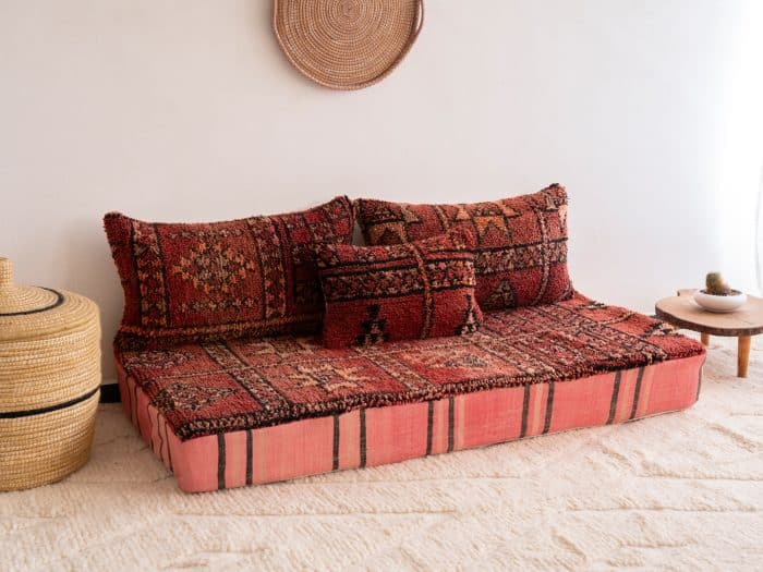 Moroccan Red Sofa