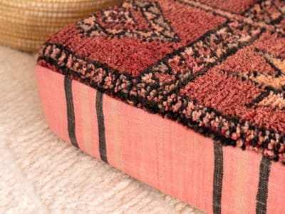 5 ft Moroccan Red Couch - Image 7