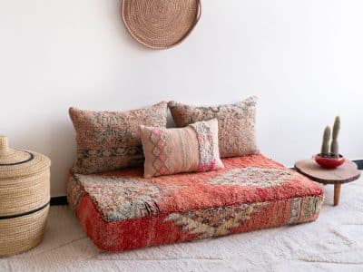 4 ft Moroccan Floor Couch Vintage - Image 3