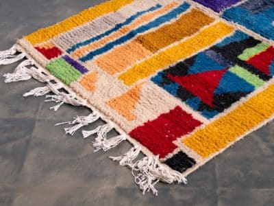 3x5 Berber Rug Multicolor Azilal - Image 4