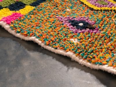 4x5 Colourful Berber Rug Azilal - Image 6