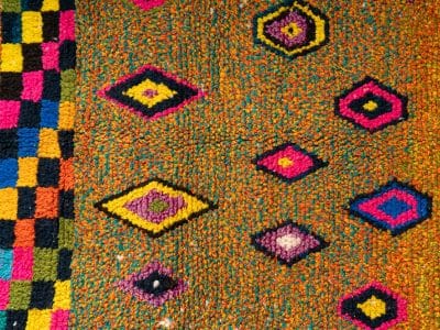 4x5 Colourful Berber Rug Azilal - Image 7