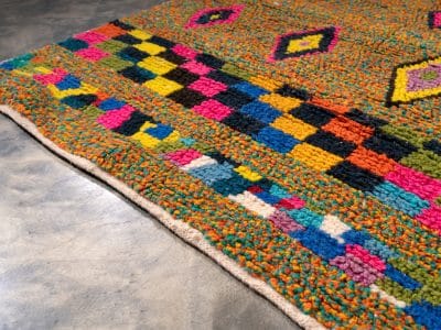 4x5 Colourful Berber Rug Azilal - Image 8