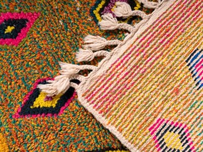 4x5 Colourful Berber Rug Azilal - Image 11